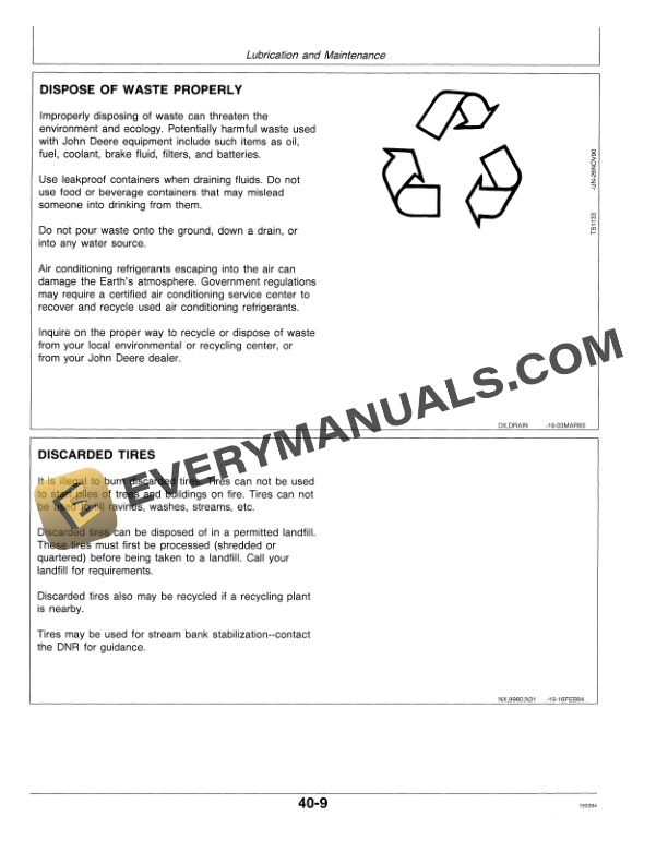 John Deere 9930 COTTON PICKER Operator Manual OMN200310-2