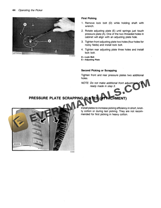 John Deere 9940 COTTON PICKER Operator Manual OMN200033-2