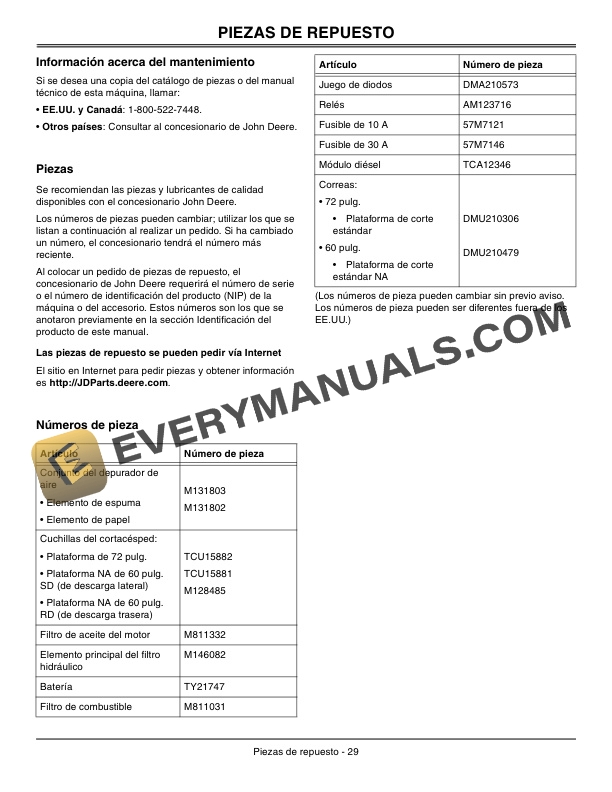 John Deere 997 Mid Mount Z Trak Operator Manual OMDMU211931 3