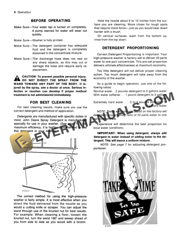 John Deere A25 AND A40 HIGH PRESSURE WASHER Operator Manual OMTY8038 2