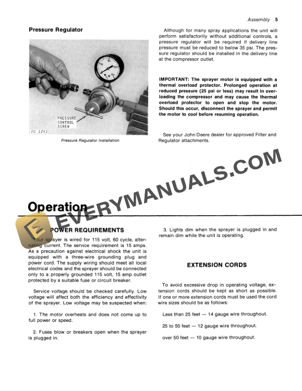 John Deere A33 Diaphragm Type Sprayer Operator Manual OMTY4575 2