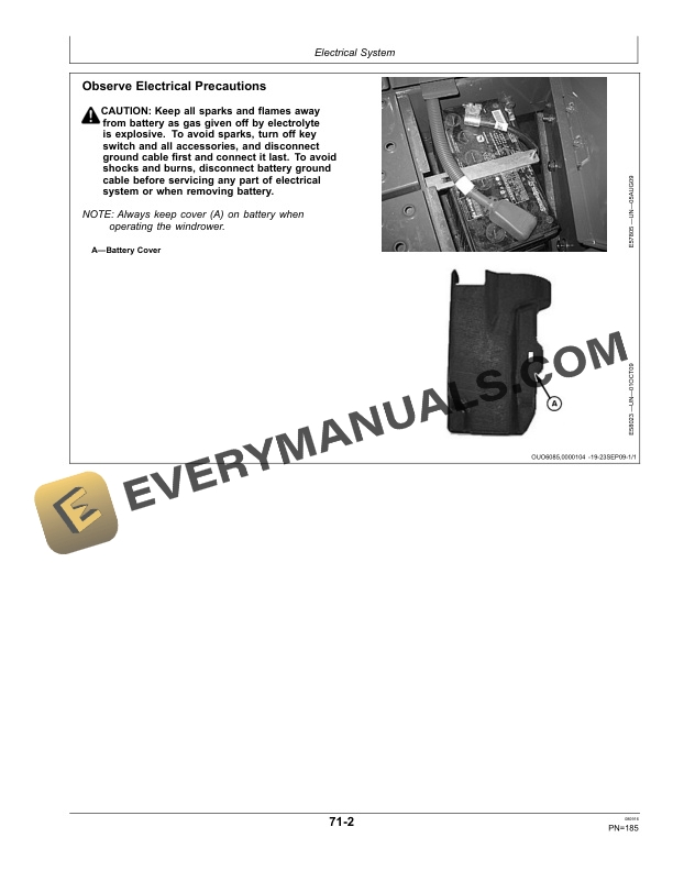 John Deere A400 Self-Propelled Windrower Operator Manual OMFH314463 5 John Deere A400 Self-Propelled Windrower Operator Manual OMFH314463-3