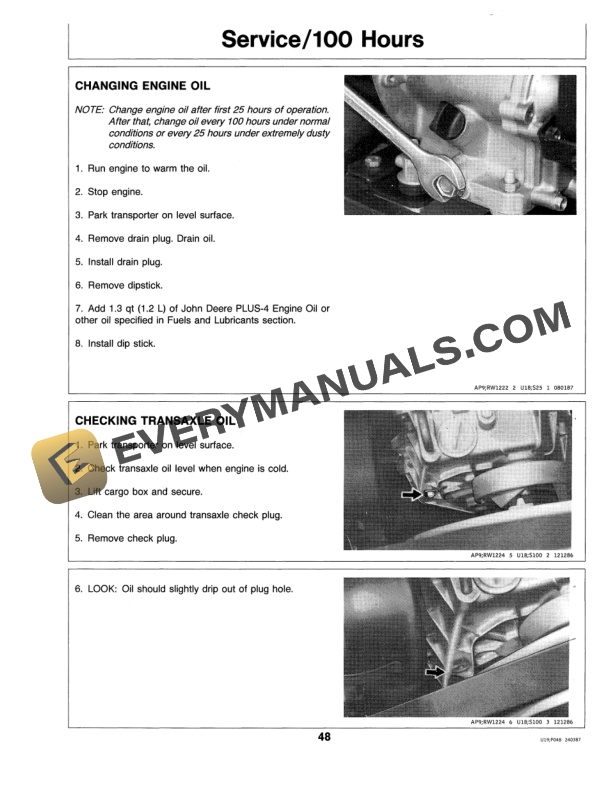 John Deere AMT 600 ALL MATERIAL TRANSPORTER Operator Manual OMW38914 3