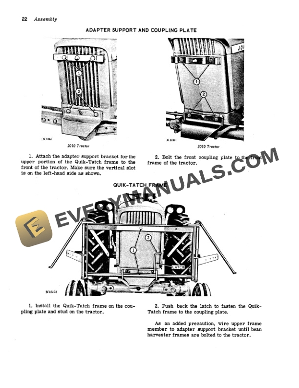 John Deere AT246 BEAN HARVESTERS Operator Manual OMN159030 3