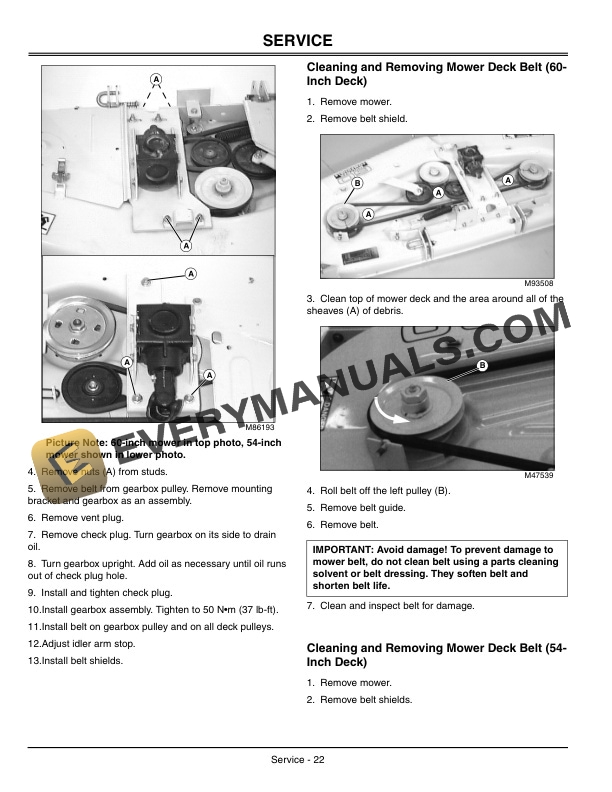 John Deere B2 Mid Mount Mowers for Compact Utility Tractors 54 and 60 Operator Manual OMLVU13009 2
