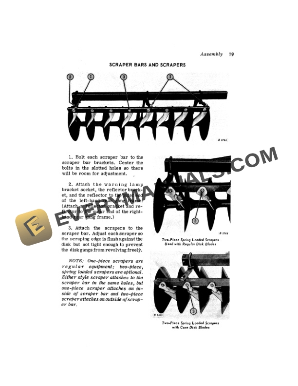 John Deere BW BWN and BWS Disk Harrow Operator Manual OMB25262 3