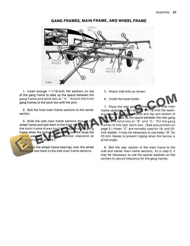 John Deere BWA Disk Harrow Operator Manual OMB25499 3