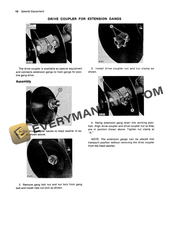 John Deere BWF Disk Harrow Operator Manual OMB25475 2