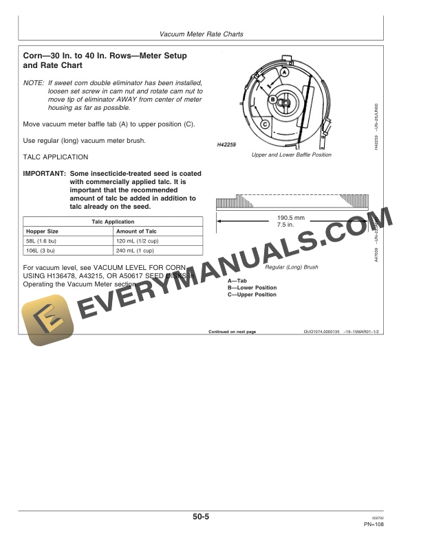 John Deere Bauer Planter Operator Manual OMA74012 2