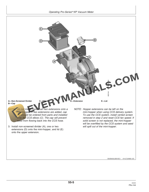 John Deere Bauer Planter Operator Manual OMA82907 2