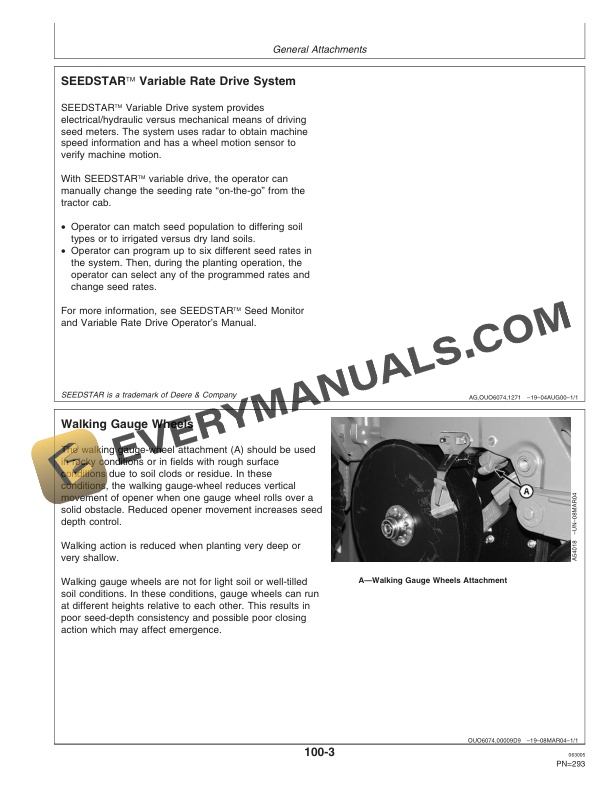 John Deere Bauer Planter Operator Manual OMA82907 3