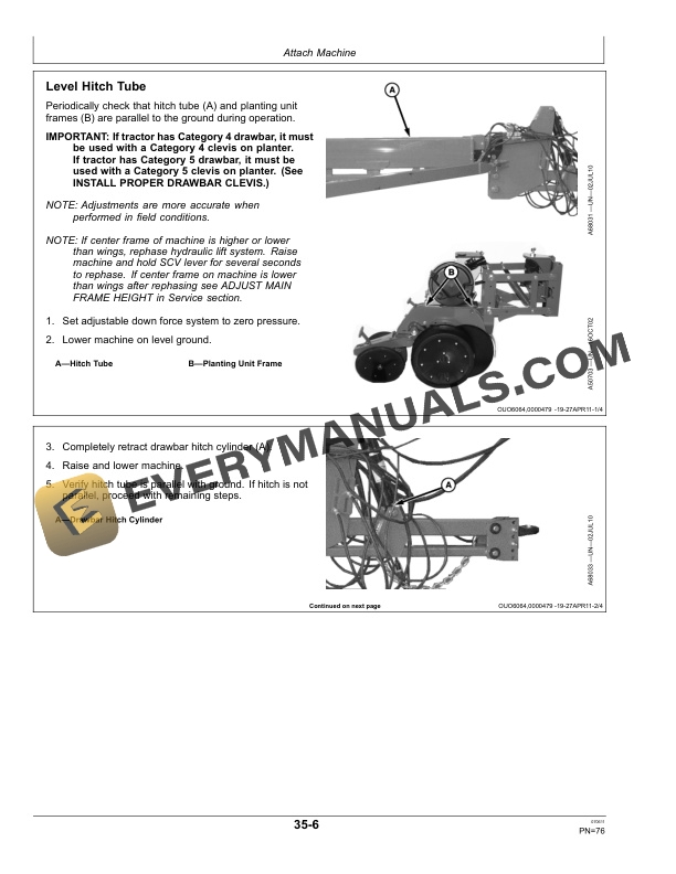 John Deere Bauer Planter Components Operator Manual OMA91942 4 John Deere Bauer Planter Operator Manual OMA91942-2