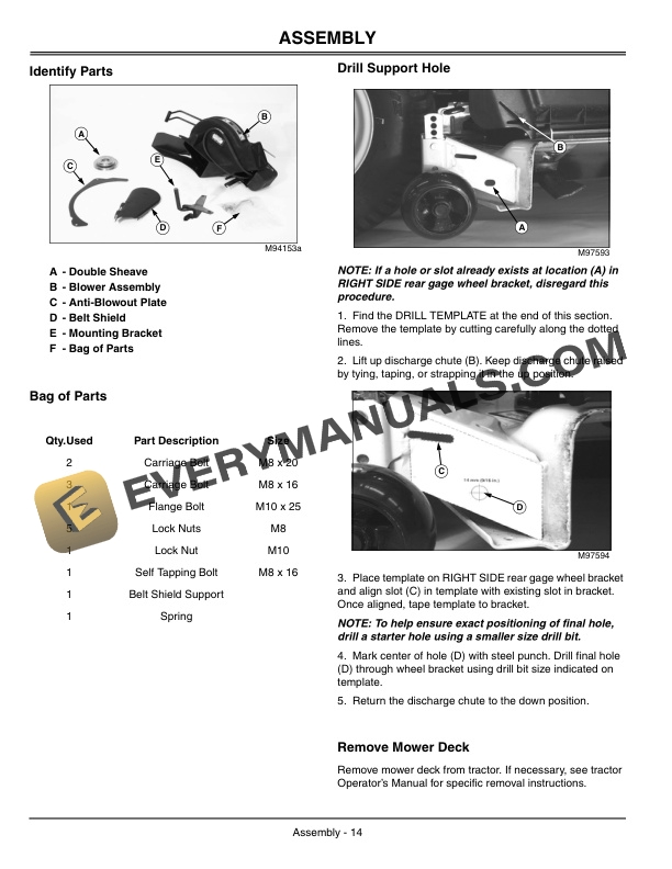 John Deere Blower Assembly 48 QT Operator Manual OMM143197 3