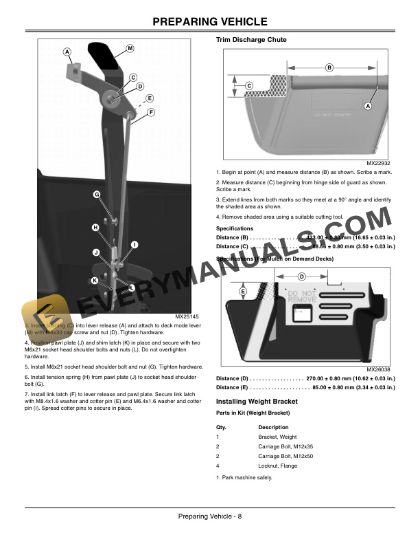 John Deere Blower and Rear Hopper Dump From Seat 14 Bushel Operator Manual OMTCU29193E 2