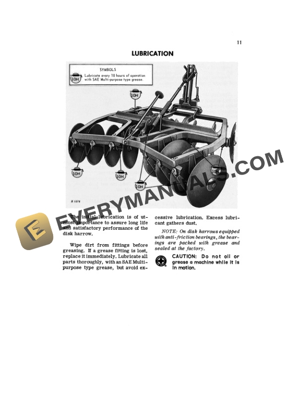 John Deere C DISK HARROWS Operator Manual OMB25322 3