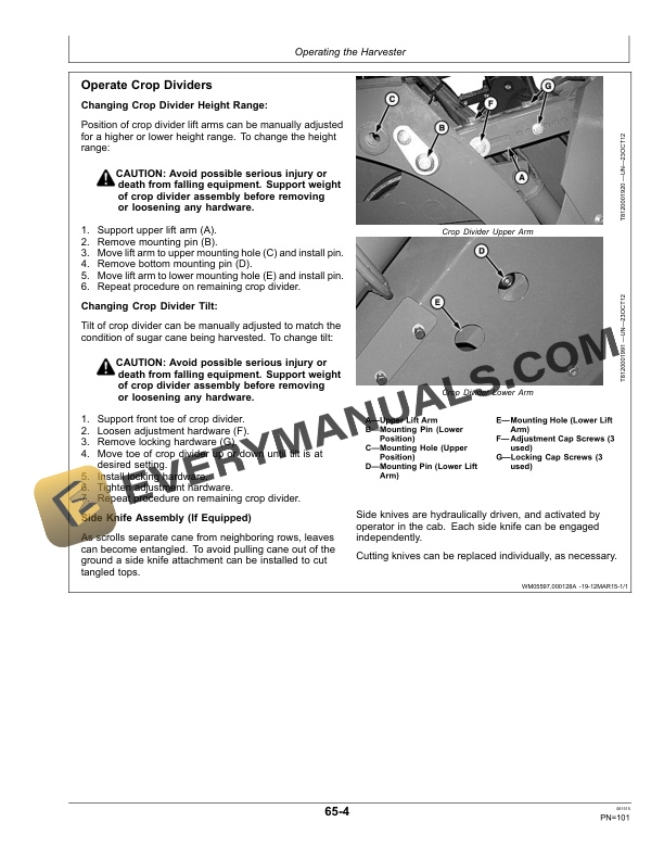 John Deere CH330 Sugar Cane Harvesters Operator Manual OMCXT16906 4 John Deere CH330 Sugar Cane Harvesters Operator Manual OMCXT16906-2