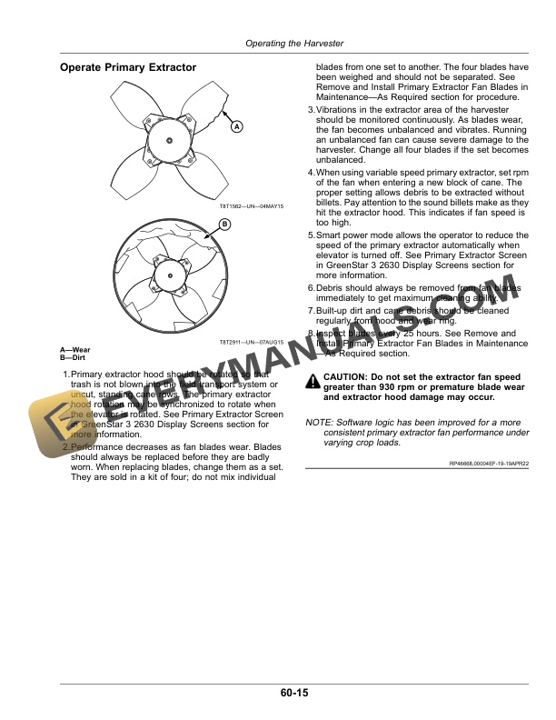 John Deere CH570 and CH670 Sugar Cane Harvesters Operator Manual OMCXT36019 4 John Deere CH570 and CH670 Sugar Cane Harvesters Operator Manual OMCXT36019-2