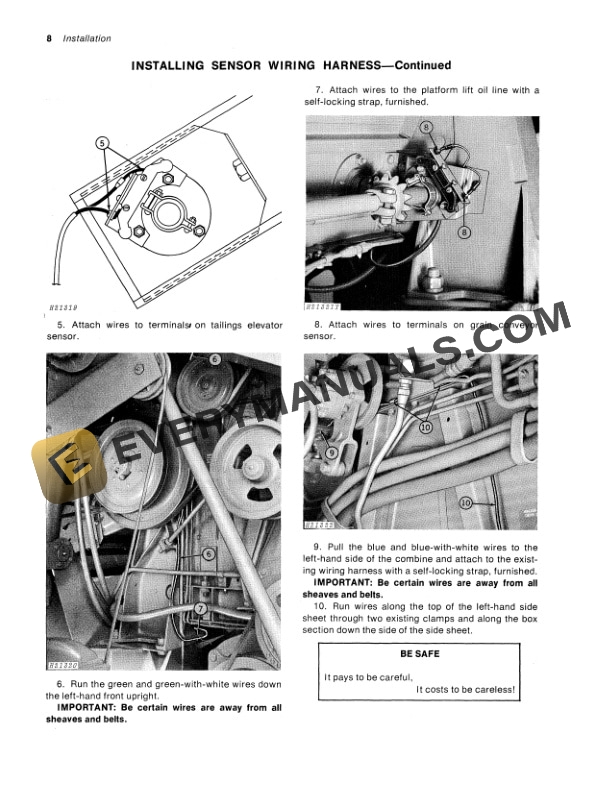 John Deere COMBINE LOW SHAFT SPEED INDICATOR Operator Manual OMH84014 3
