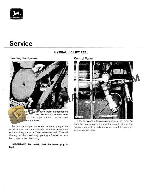 John Deere Combine Quik Tatch Platform Operator Manual OMH86807 2