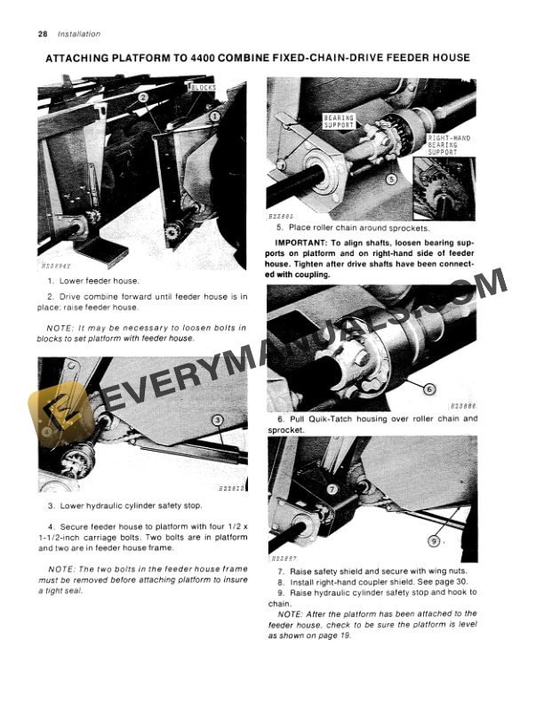John Deere Combine Quik Tatch Platform Operator Manual OMH86807 3