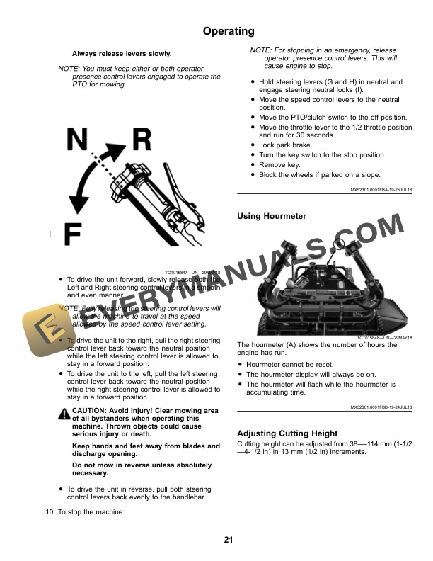 John Deere Commercial Walk Behind Mower Operator Manual OMUC24812E 2