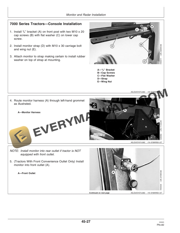 John Deere ComputerTrak 150 350 450 Monitors Operator Manual OMA77221 3