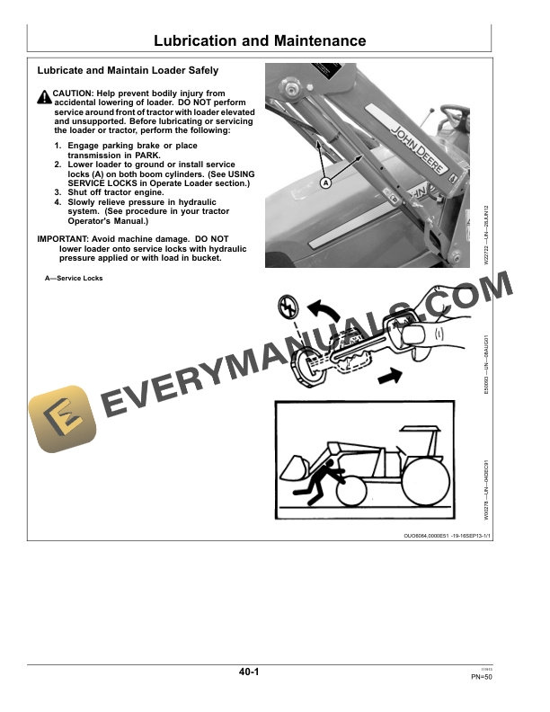 John Deere D160 Loader Operator Manual OMW57759 5 John Deere D160 Loader Operator Manual OMW57759-3