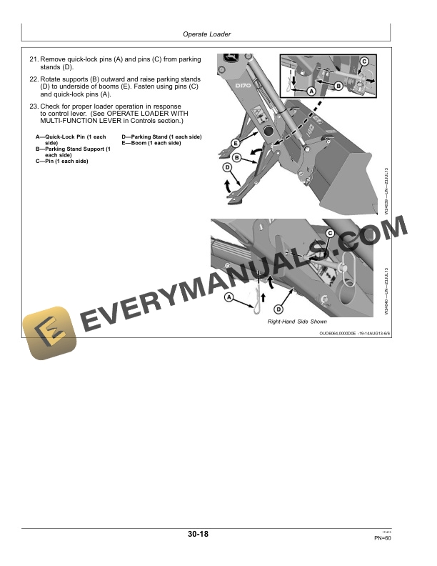 John Deere D170 Loader Operator Manual OMW56517 5 John Deere D170 Loader Operator Manual OMW56517-3