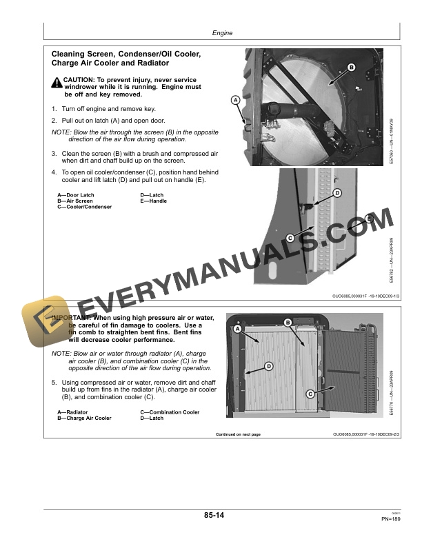 John Deere D450 Self-Propelled Windrower Operator Manual OMFH314473 5 John Deere D450 Self-Propelled Windrower Operator Manual OMFH314473-3