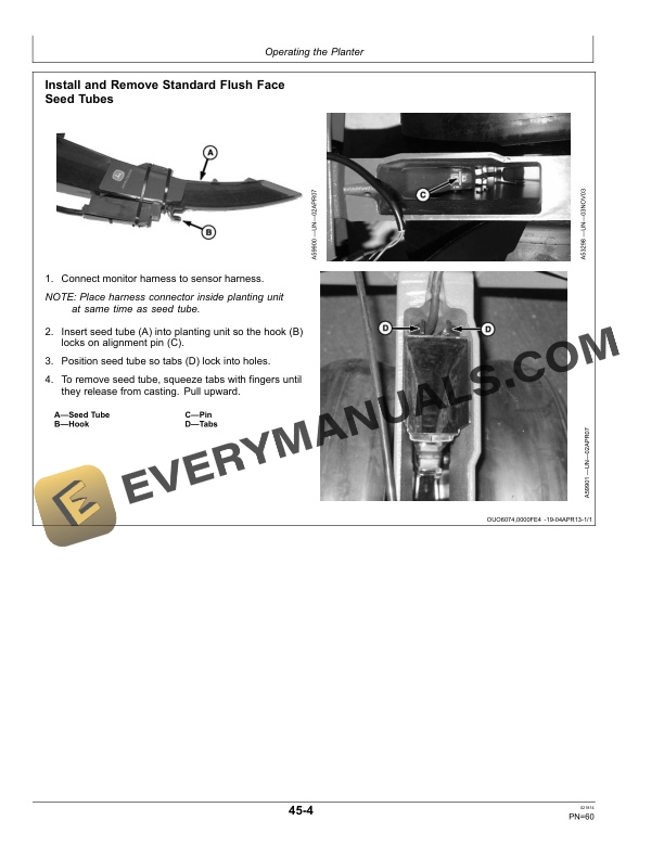 John Deere DO6R and DO8R XDR Deere-Orthman Completing Row Unit Package Operator Manual OMP75049 4 John Deere DO6R and DO8R XDR Deere-Orthman Completing Row Unit Package Operator Manual OMP75049-2