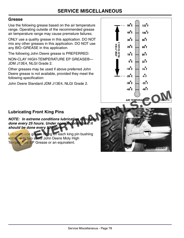 John Deere Diesel GATOR Utility Vehicles Operator Manual OMM136975 3