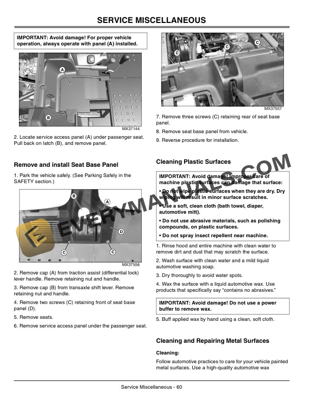 John Deere Diesel M GATOR A1 Utility Vehicles Operator Manual OMM157466 3