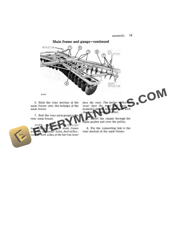 John Deere F W A DISK HARROWS Operator Manual OMB25286 3