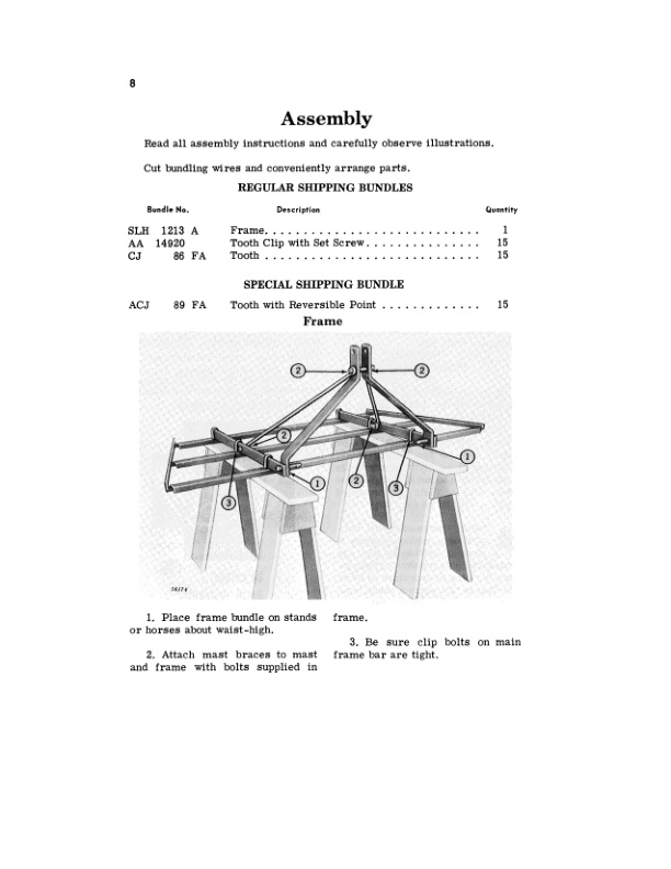 John Deere F1150 Integral Spring Tooth Harrow Operator Manual OMA15724 3