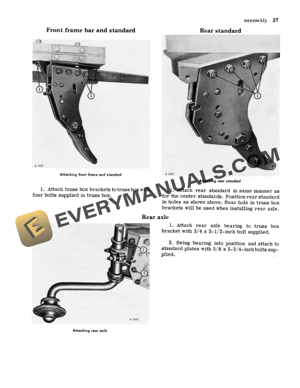 John Deere F180 High Clearance Integral Moldboard Plow Operator Manual OMA97560 3