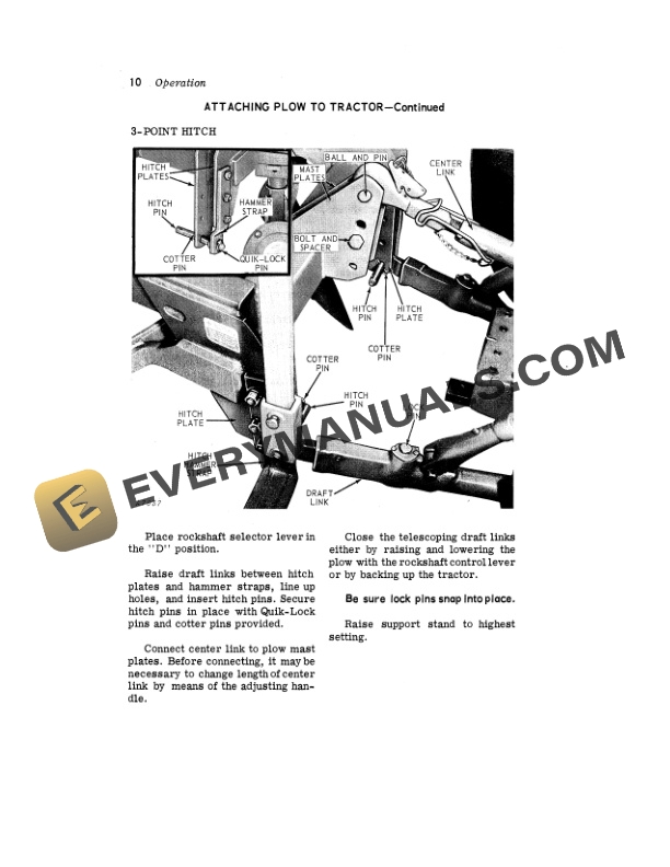 John Deere F230H SERIES INTEGRAL TWO WAY REVERSIBLE DISK PLOW Operator Manual OMA15058 2