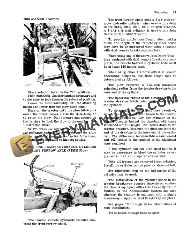 John Deere F345H AND F355H SERIES POWER RESET SEMI Operator Manual OMA15948 2