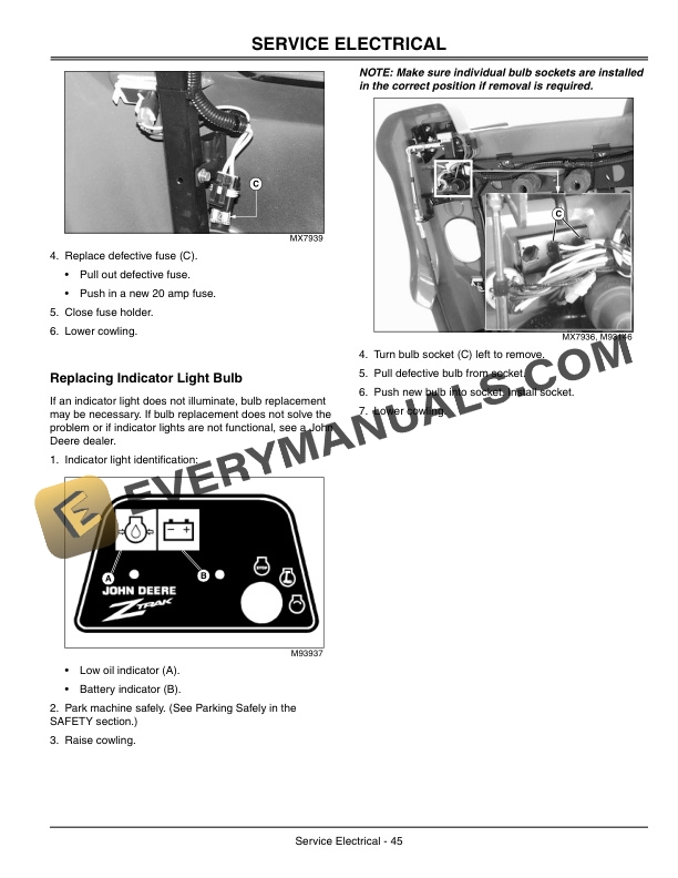 John Deere F687 Z Trak Front Mower Operator Manual OMTCU21912 2