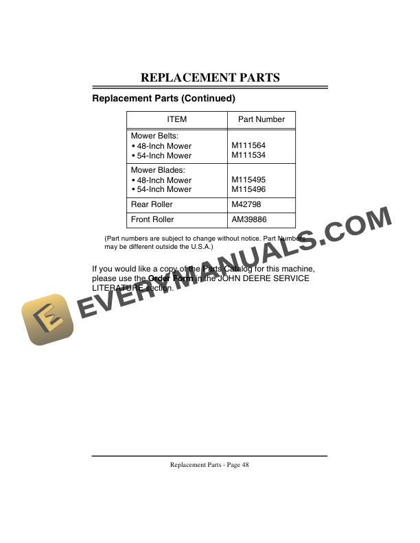 John Deere F710 and F725 Front Mowers Operator Manual OMM120581 2