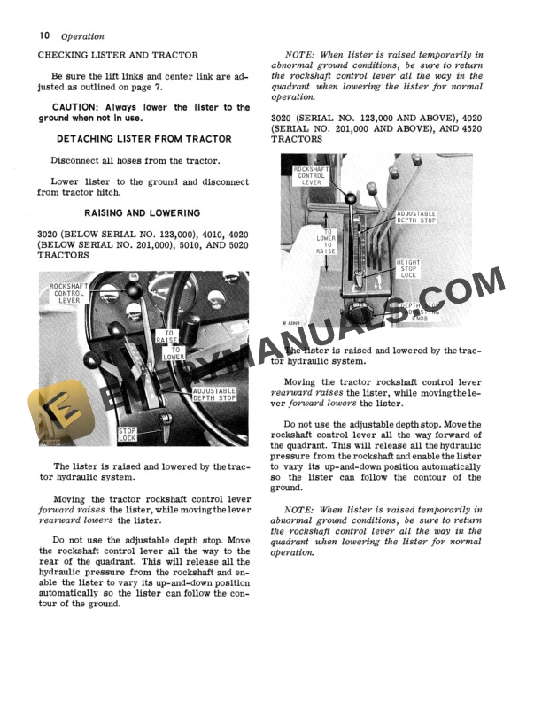 John Deere F886N SERIES INTEGRAL LISTERS Operator Manual OMA16638 2