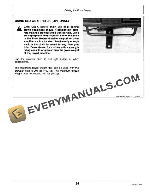 John Deere F915 AND F935 FRONT MOWERS Operator Manual OMM79596 2