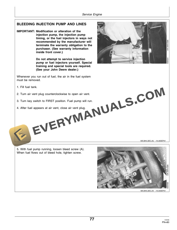 John Deere F915 and F935 Front Mower Operator Manual OMM113938 3