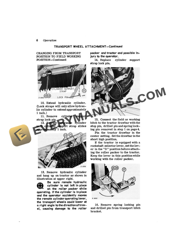 John Deere F920A Roller Packer Operator Manual OMA14826 2