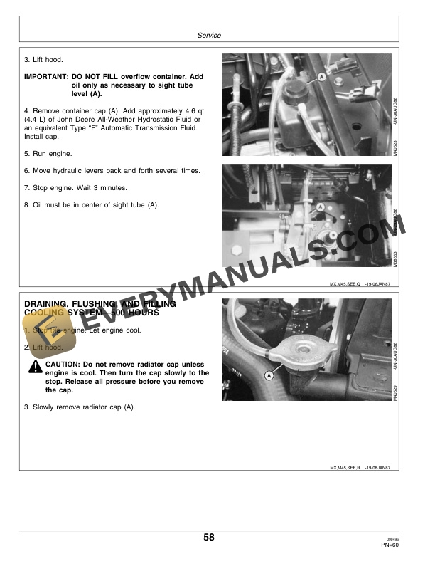 John Deere F932 Front Mower Operator Manual OMM79676 3