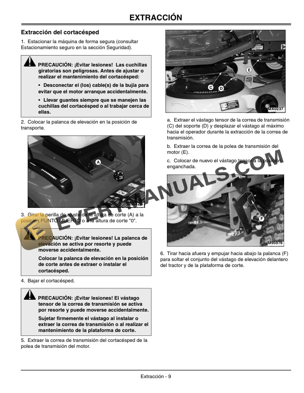 John Deere Freedom42 Mower Decks Operator Manual OMM142641-3