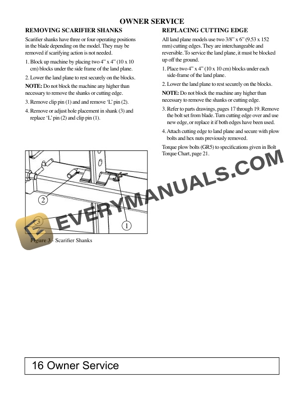 John Deere Frontier LP2054L LP2160 LP2184 LP2196 LP2172 LAND PLANES Operator Manual 5TITE511247-3