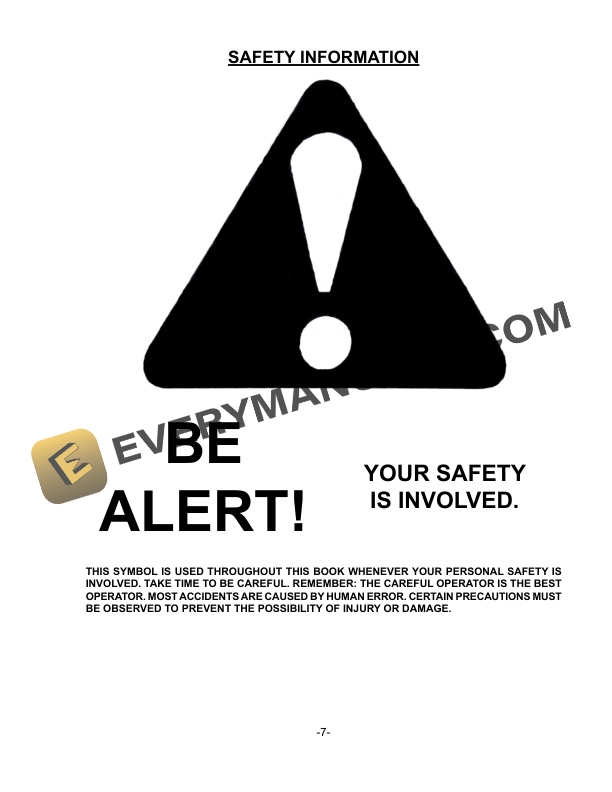 John Deere Frontier MS1105G MANURE SPREADER Operator Manual 5HP73177-2