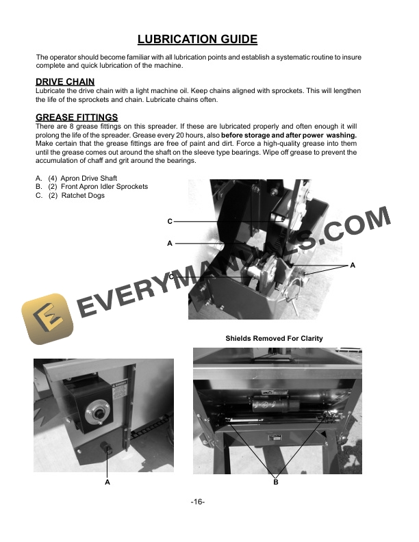 John Deere Frontier MS1108G MANURE SPREADER Operator Manual 5HP73176-3