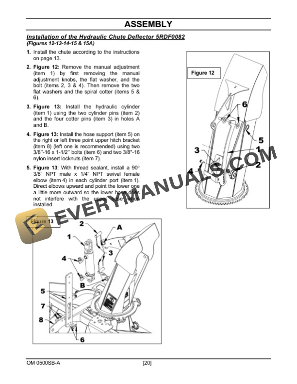 John Deere Frontier SB1164P SB1174P SNOWBLOWER Operator Manual 5RDSB1164PA0-2