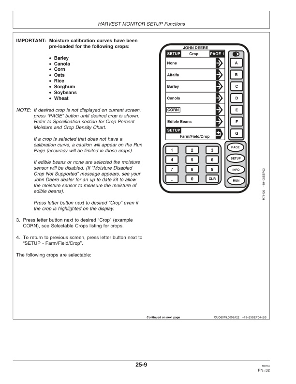 John Deere GREENSTAR Combine Harvest Monitor System Operator Manual OMH216127 2
